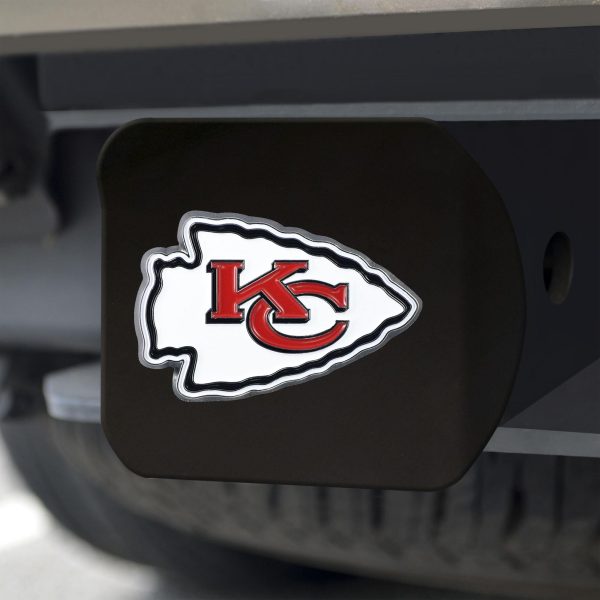 Kansas City Chiefs Color Hitch Cover Black3.4 x4  For Discount