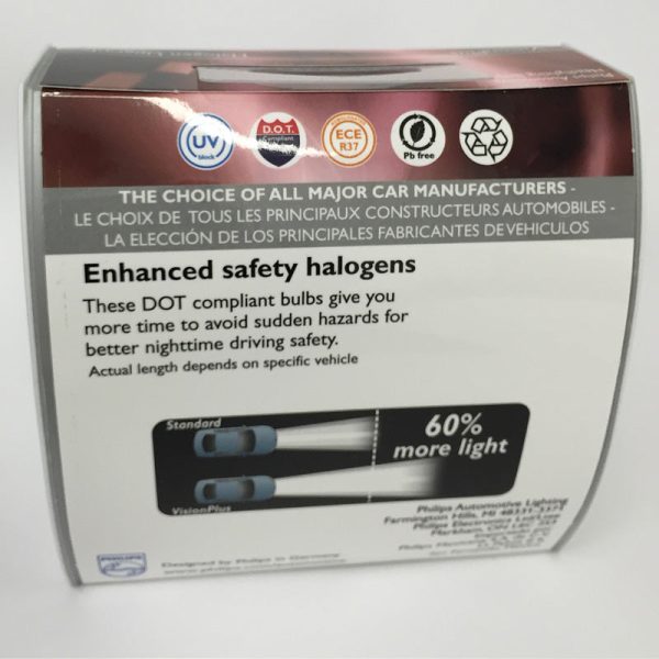Philips 9006 HB4 - Vision Plus Halogen Low Beam Headlamp 50ft. longer beam -2 Pack Online now - Image 2
